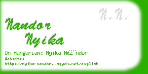 nandor nyika business card